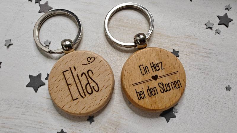 Personalisiertes Sternenkind Andenken - Schlüsselanhänger Mit Gravur Erinnerung Baby Geschenk Bei Fehlgeburt Name & Datum Möglich von Meinkreativpoint