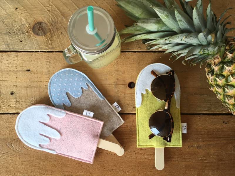 Brillenetui Am Stiel | Sonnenbrillen Etui Aus Filz von MeinuDein