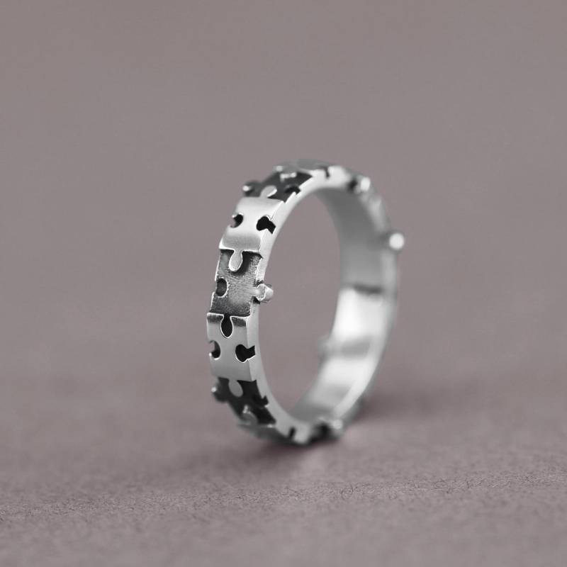 Puzzleteil Ring, Puzzle Freundschaftsring von MeiroJoyas