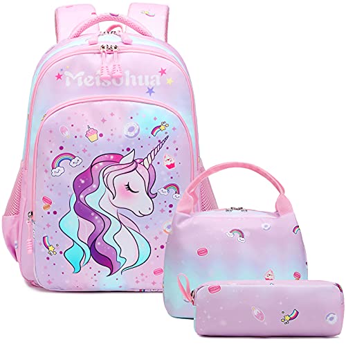 Meisohua Schulranzen Mädchen Rucksack Mädchen Schule Taschen Schule Rucksack Schultasche Mädchen Teenager Einhorn Rucksack Kinder Mädchen Schulrucksäcke von Meisohua