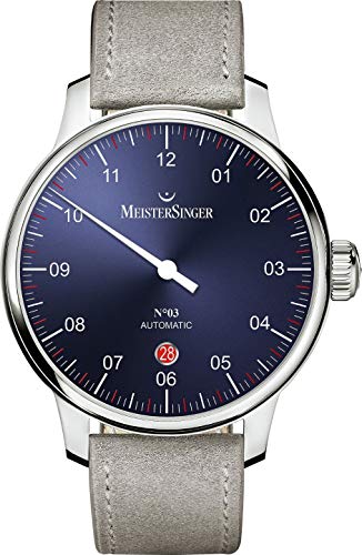 MeisterSinger N°03 AUTOMATIK DM908 Einzeigeruhr Klassisch schlicht von MeisterSinger