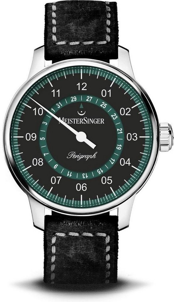 Meistersinger Automatikuhr MeisterSinger Perigraph AM1002P Herren Automatikuhr von Meistersinger