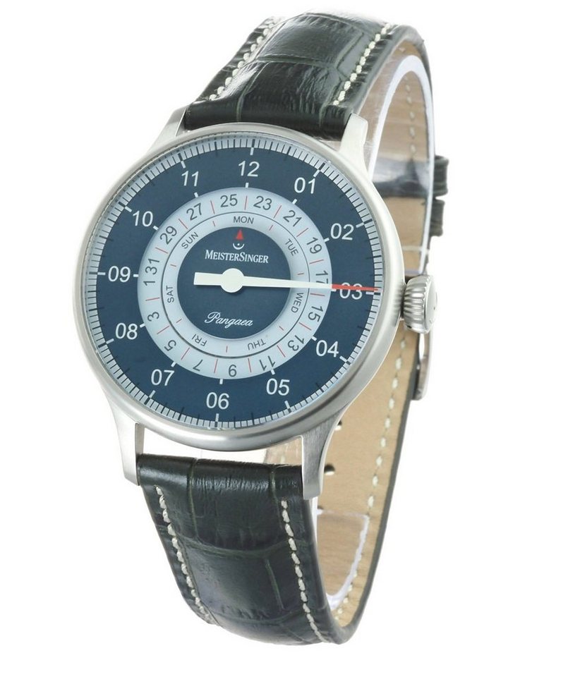 Meistersinger Automatikuhr Swiss Made Herren Uhr Automatik PDD9Z17S PANGAEA DAY DATE 40MM, Einzeiger Uhr von Meistersinger