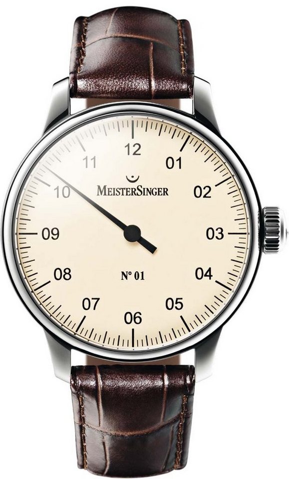 Meistersinger Quarzuhr MeisterSinger No 01 AM3303 Elegante Herrenuhr Zeitloses Design, Zeitloses Design von Meistersinger