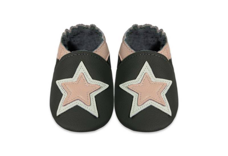 Mejale Weiche Leder Krabbelschuhe Lauflernschuhe Hausschuhe 100% Leder Hausschuh Rutschfestes von Mejale