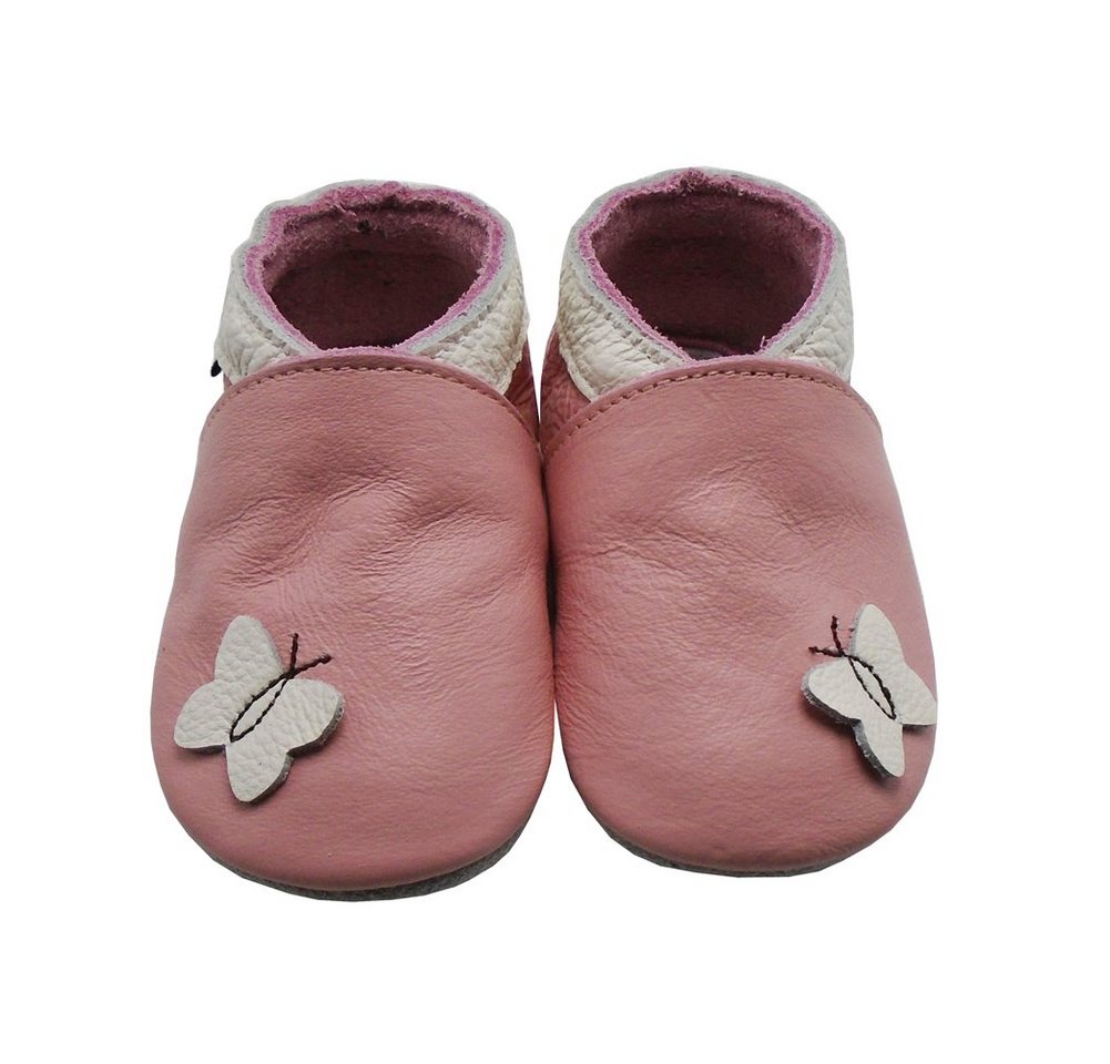 Mejale Weiche Leder Krabbelschuhe Lauflernschuhe Rosa 100% Leder Hausschuh von Mejale