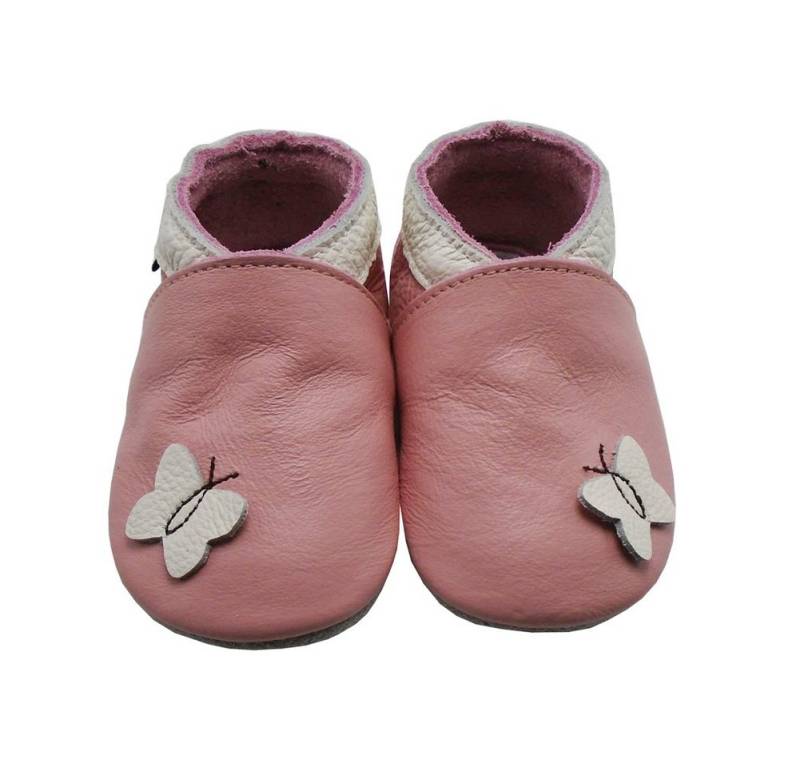 Mejale Weiche Leder Krabbelschuhe Lauflernschuhe Rosa 100% Leder Hausschuh von Mejale