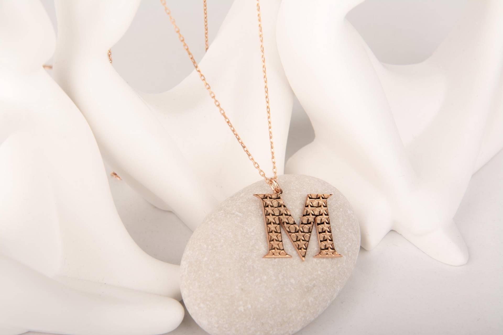 Personalisierte Anfangsstern-Halskette Sterlingsilber-Schmuck Mit Initial von MekaSilverJewelry