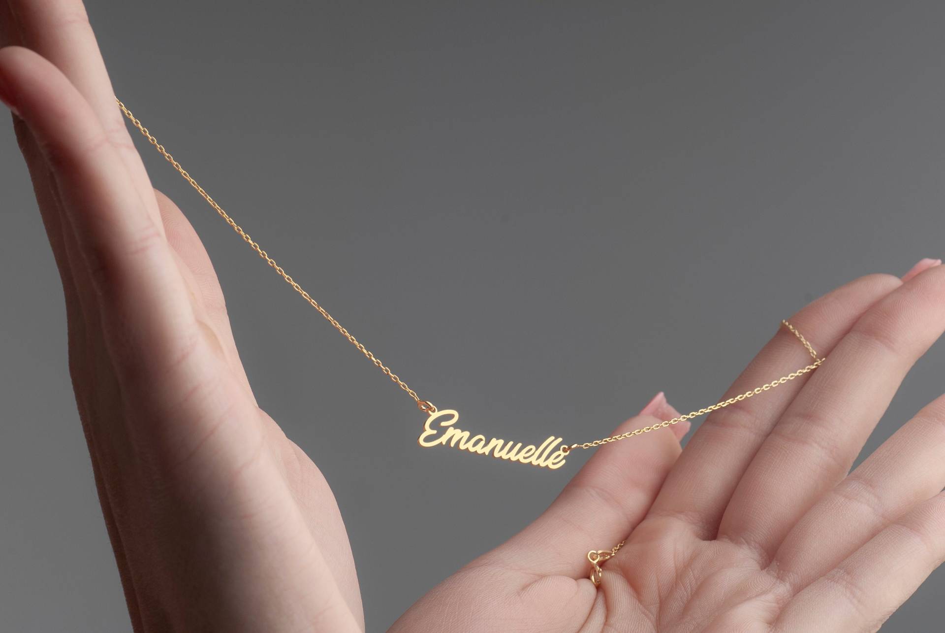 Personalisierte Sterling Silber Name Halskette - Individueller Handgemachter Schmuck von MekaSilverJewelry