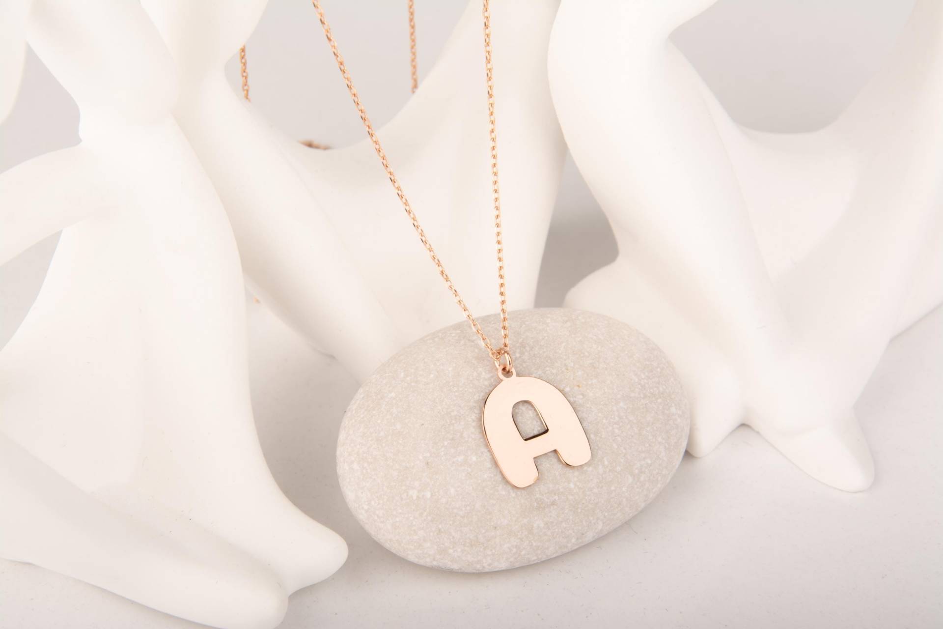 Personalisierter Anfangsbuchstaben Anhänger Sterling Silber Buchstabe Anhänger von MekaSilverJewelry