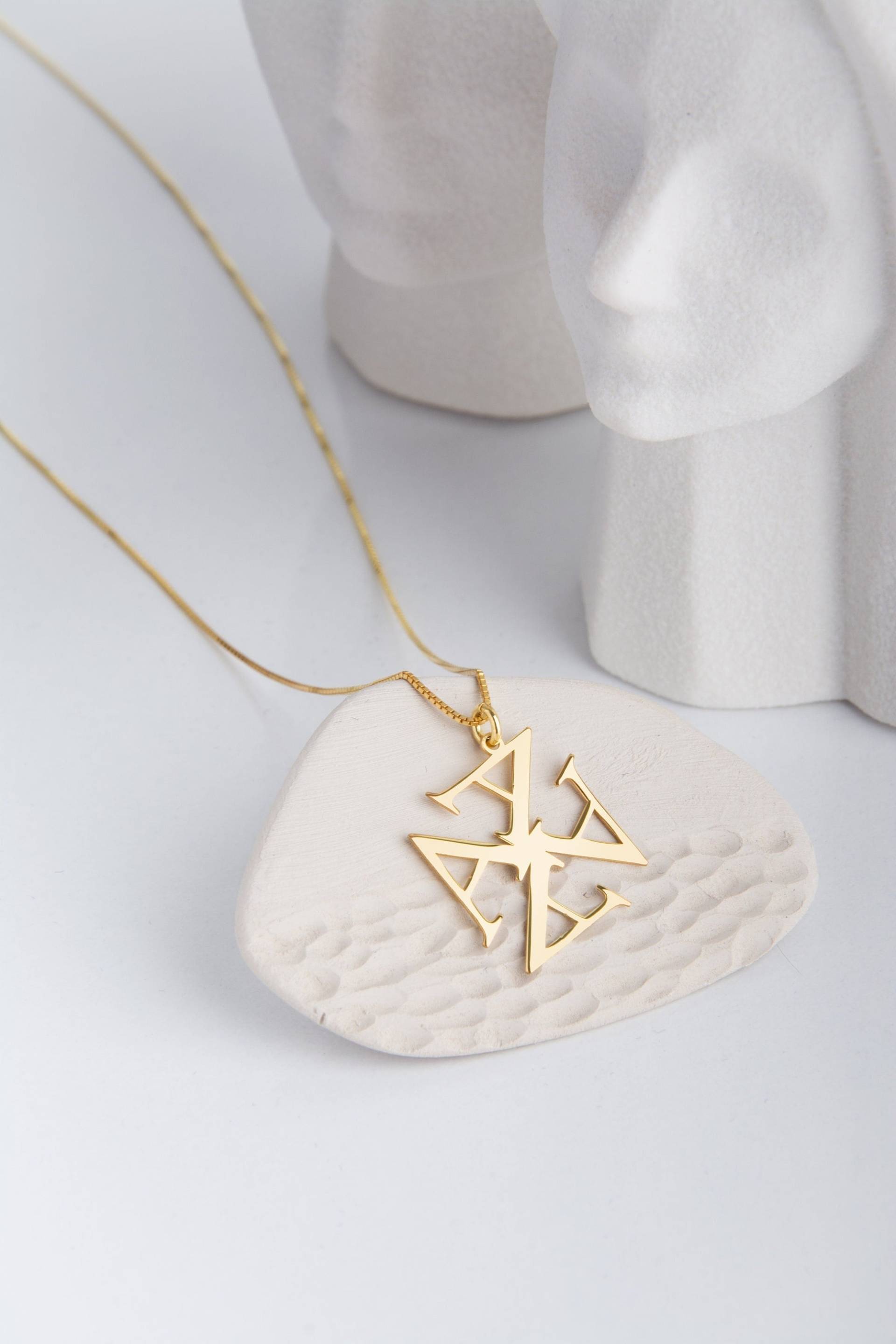 Personalisierter Anfangsbuchstaben Anhänger Sterling Silber Buchstabe Anhänger von MekaSilverJewelry