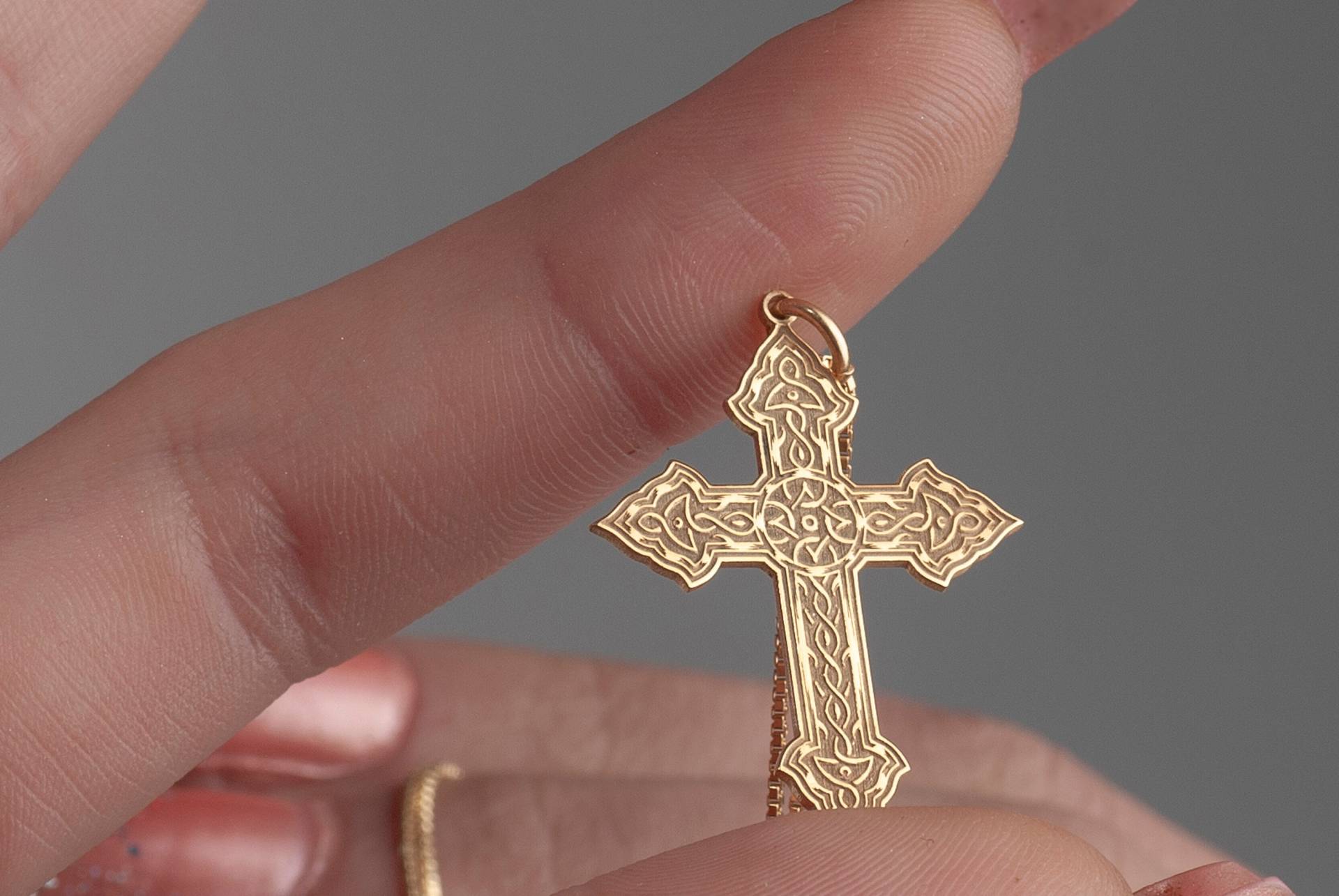 sterling Silber Kreuz Halskette Handgemachter Christlicher Schmuck von MekaSilverJewelry