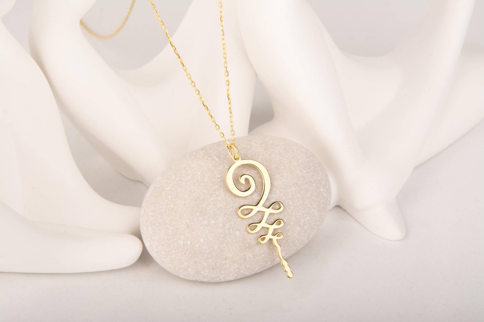 sterling Silber Unalome Halskette Yoga Chakra Symbol von MekaSilverJewelry