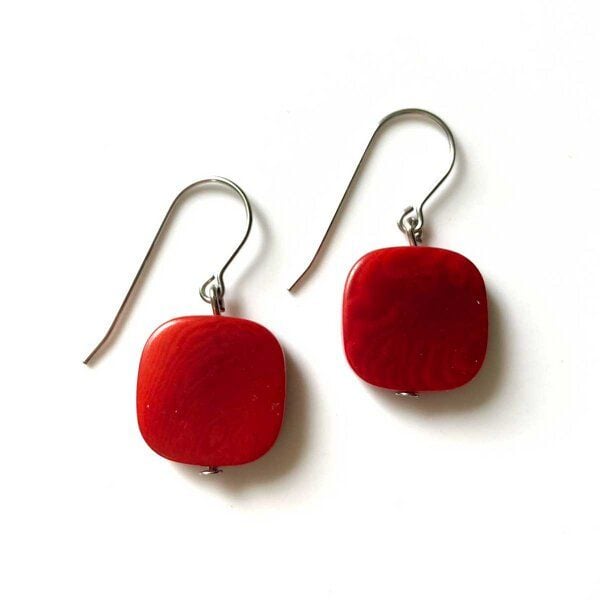 Mekhada Tagua Ohrhänger CUADRO von Mekhada