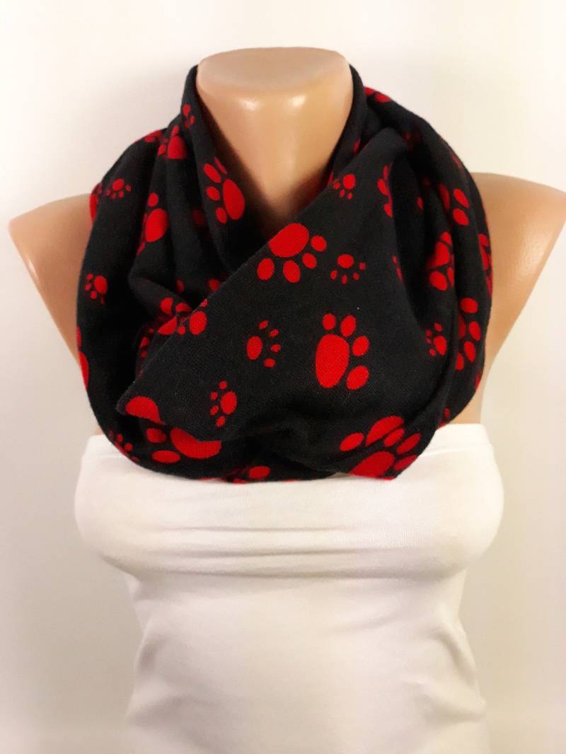 Katze Hund Pfote Schal Liebhaber Geschenk Haustier Tier Winter Zubehör Weihnachtsgeschenk Für Ihre Mutter von MelScarf