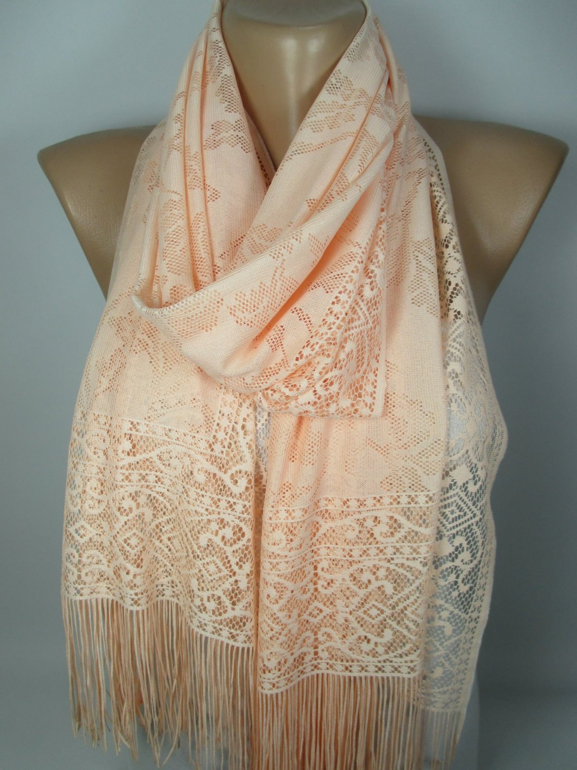 Lachs Tüll Schal Hochzeit Brautjungfern Geschenk Braut Zubehör Einzigartiges Für Frauen Weihnachtsgeschenk Sie Mama von MelScarf