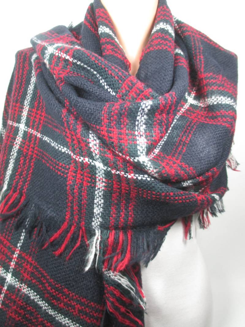 Plaid Decke Schal Einzigartiges Geschenk Für Frauen Übergroße Flanell Männer Gemütlich Winter Weihnachtsgeschenk Sie Ihn Mama von MelScarf