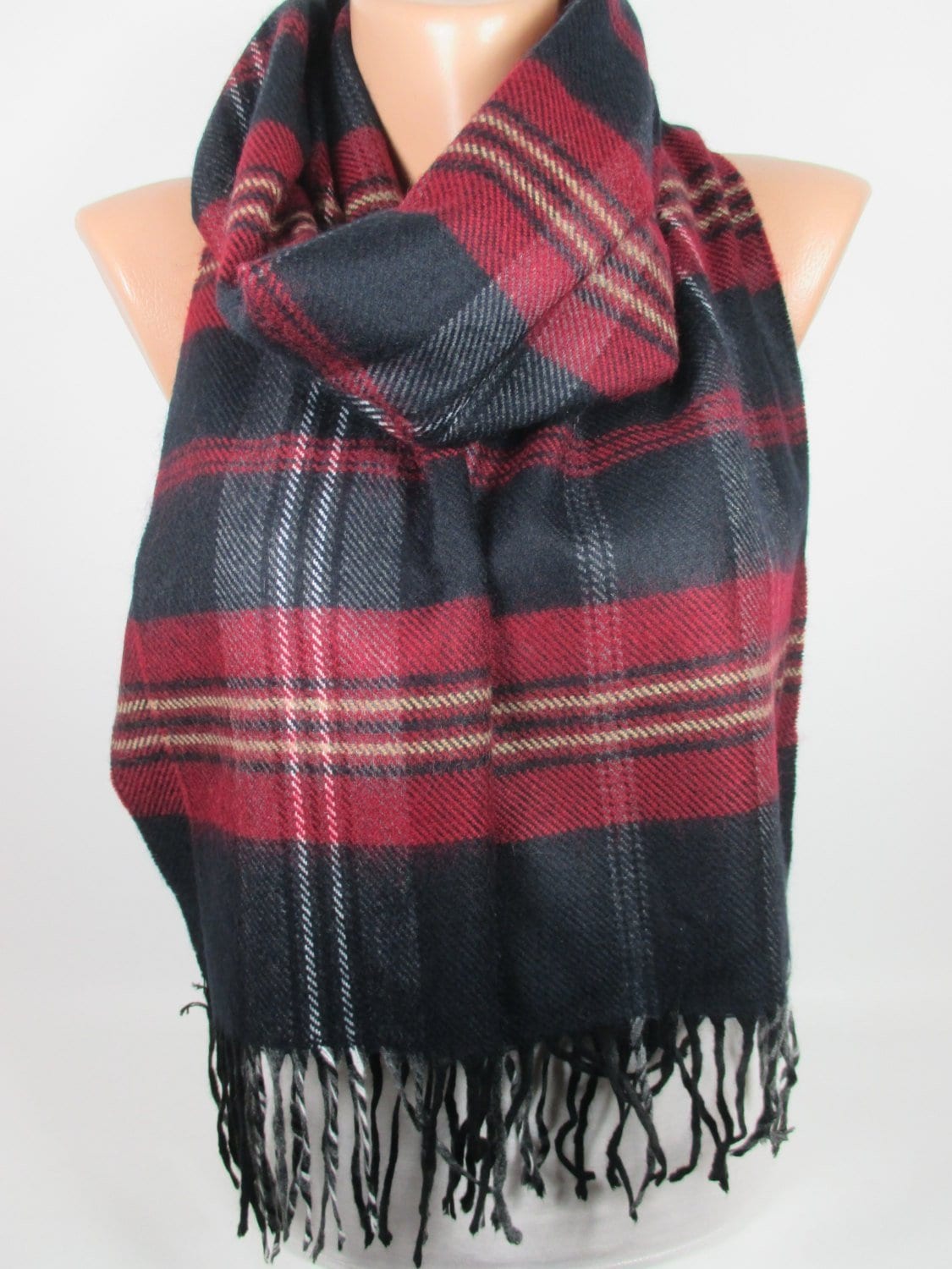 Plaid Decke Schal Einzigartiges Geschenk Für Frauen Winter Warm Gemütliche Flanell Männer Weihnachtsgeschenk Sie Ihn Mama von MelScarf