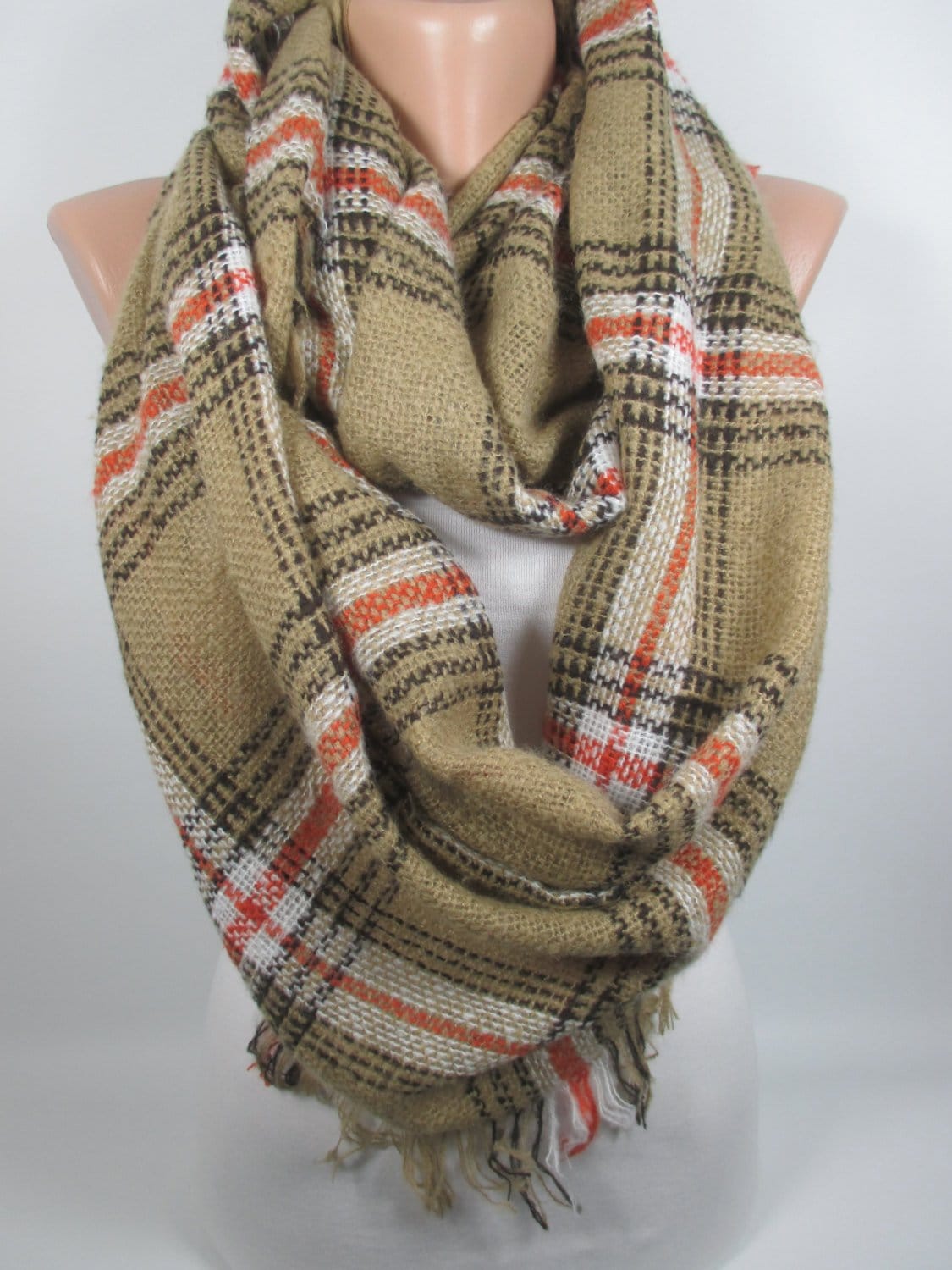 Plaid Decke Schal Outdoor Geschenk Frauen Kamel Schleife Kreis Einzigartiges Für Männer Weihnachtsgeschenk Sie Ihn von MelScarf