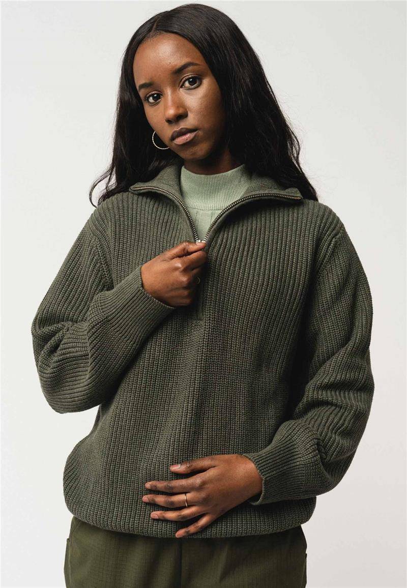 Rollkragen-Pullover Modell: Udai GOTS von Mela