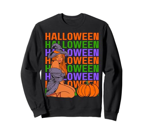 Lustiges Melanin Halloween Black Girl Magic Scary Blood Kostüm Sweatshirt von Melanin Halloween Shopp