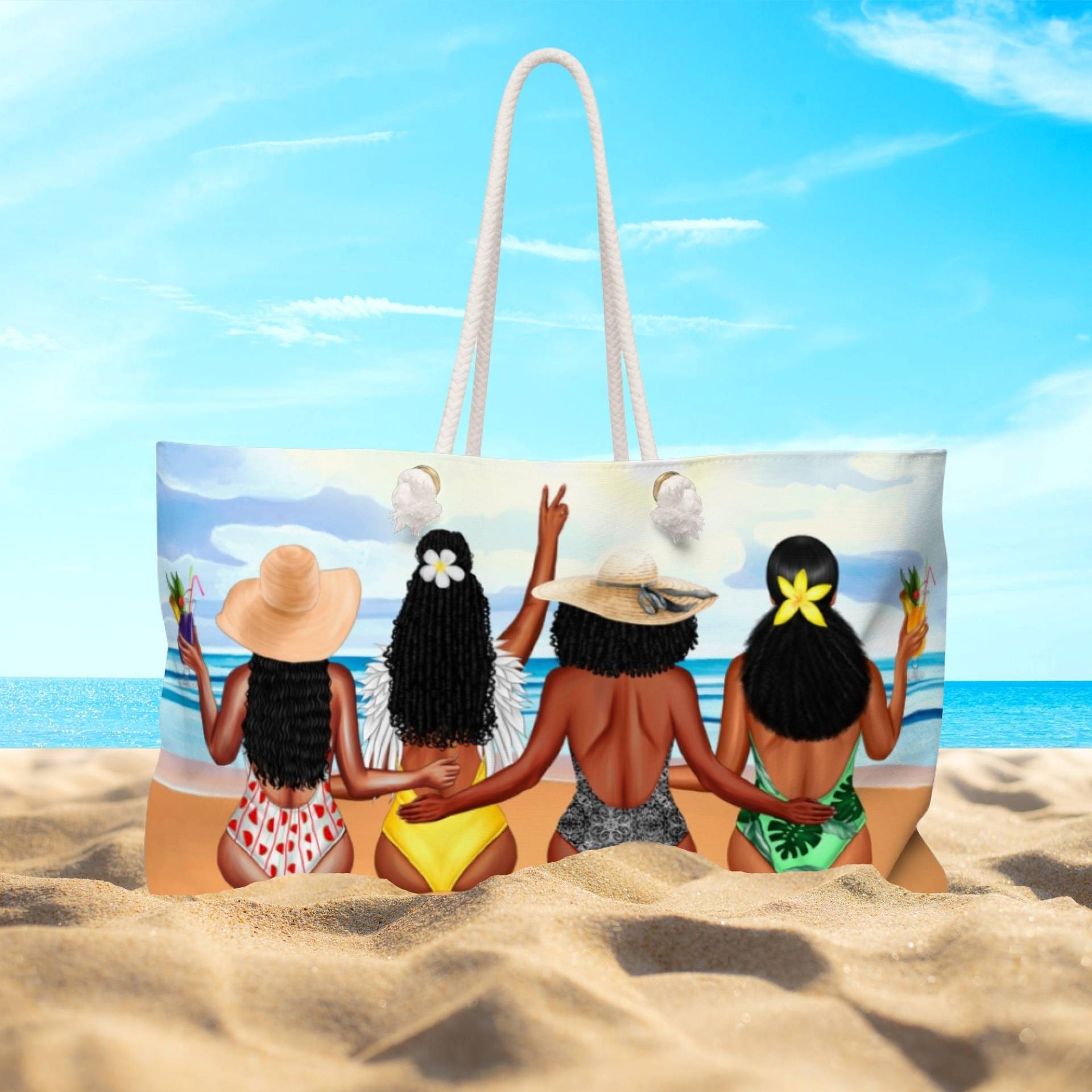 Schultertasche, Geschenk Für Schwarze Frauen, Mädchen Tasche, Oversized Tote Bag, Weekender Reisetasche von MelaninChicGoods