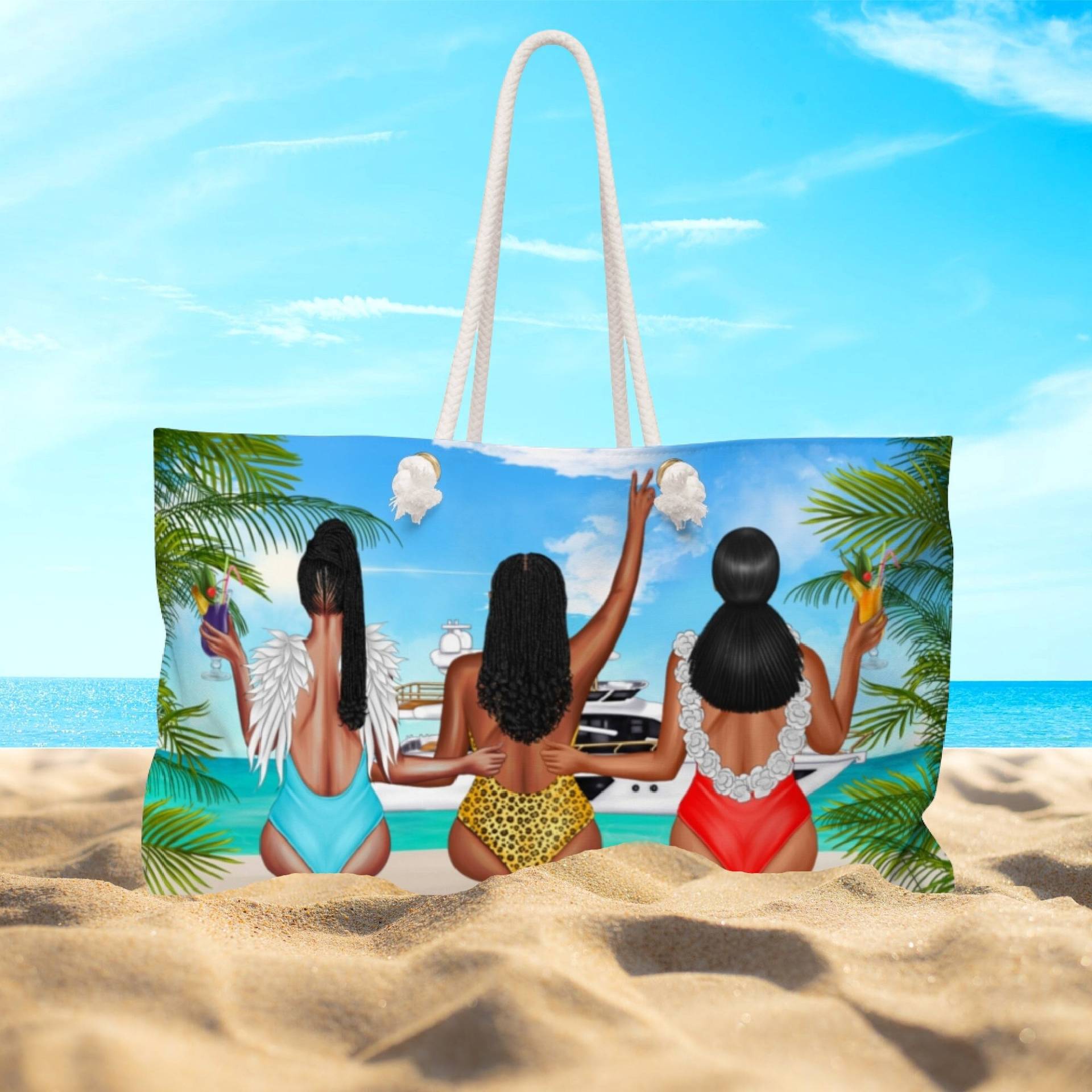 Schultertasche, Geschenk Für Schwarze Frauen, Mädchen Tasche, Oversized Tote Bag, Weekender Reisetasche von MelaninChicGoods