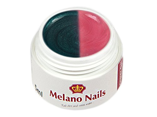Thermo UV Gel Farbwechsel 5ml Flip Flop Petrol-Pastel Rosa FG1 von Melano Nails