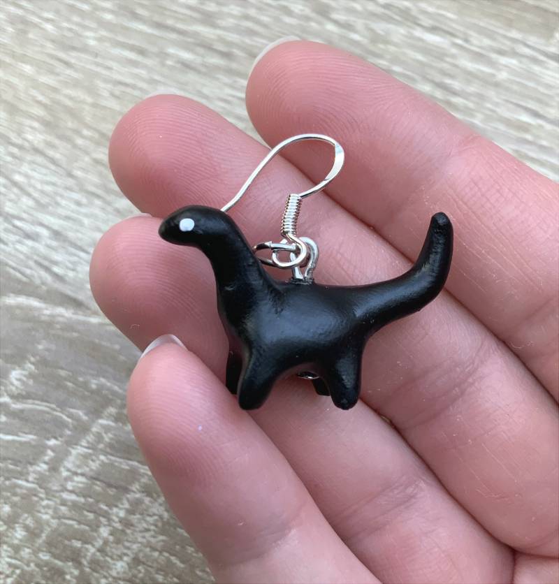Dinosaurier Ohrringe - Hänger- Handgeformt von Melartice