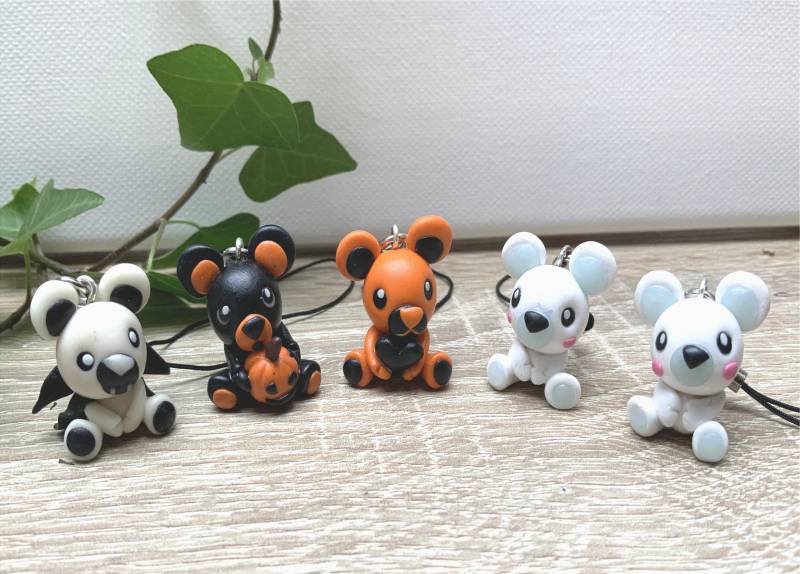 Glücksbringer Bär - Verschiedene Formen Polymerton Handgefertigt von Melartice