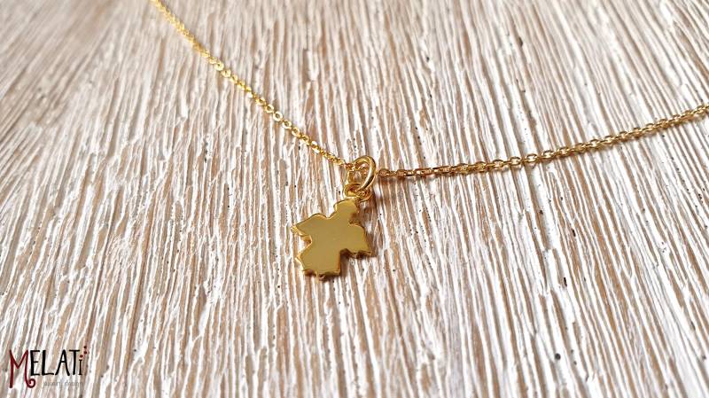 Schutzengelkette, Silberkette Mit Kleinem Engel, Goldene Kette Engel, Schutzengelkette, Kurze Talismankette Gold von MelatiJewelryDesign