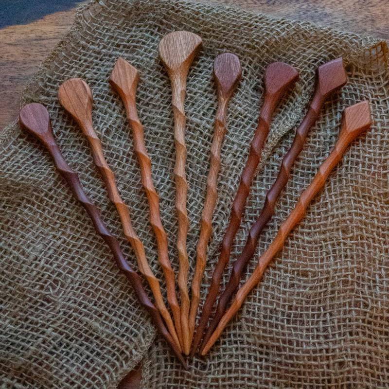 Extra Lange Haarnadeln Aus Recyceltem Holz - Perfekter Halt Für Jedes Haar von MelavastraShop