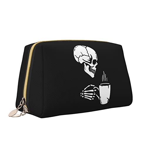 Elegante Reise-Kosmetiktasche aus Leder für Damen, Tropische Blumen, wasserdichte Make-up-Tasche, Geldbörse, Kulturbeutel, Organizer, Etui mit Reißverschluss für Damen, Schmuck, Kosmetika, S von Melbrakin