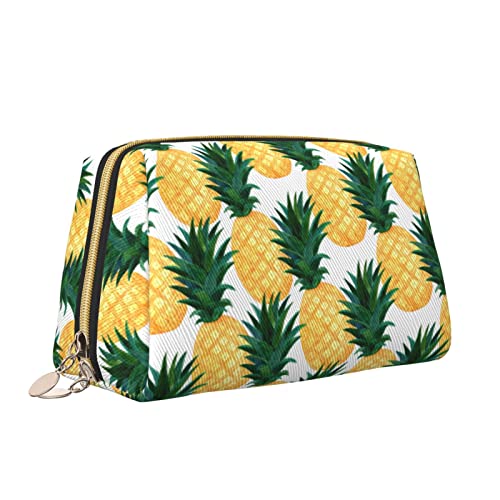 Elegante Reise-Kosmetiktasche aus Leder für Damen, niedliche, wasserdichte Make-up-Tasche, Geldbörse, Kulturbeutel, Organizer-Etui mit Reißverschluss für Damen, Schmuck, Kosmetika, S von Melbrakin