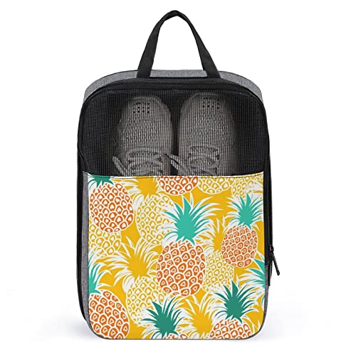 Köstliche süße Schuhtaschen mit Kiefern-Cartoon-Kunst für die Reise, Schuhbeutel, wasserdicht, große Schuhaufbewahrungstasche für Männer und Frauen, Reisekoffer, Schuh-Organizer mit Reißverschluss un von Melbrakin