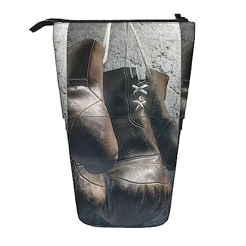 Melbrakin Federmäppchen mit Standfunktion, Vintage-Stil, mit Reißverschluss, für Damen, Herren, Jungen und Mädchen von Melbrakin