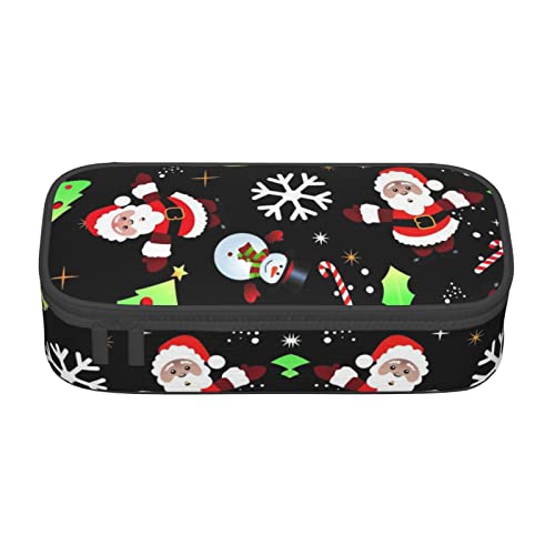 Melbrakin Federmäppchen mit Aufschrift „Merry Christmas, großes Fassungsvermögen, für Mädchen und Jungen, bedrucktes Polyester-Schulbüro-Etui Melbrakin Federmäppchen mit Aufschrift „Merry Christmas, großes Fassungsvermögen, für Mädchen und Jungen, bedrucktes Polyester-Schulbüro-Etui von Melbrakin