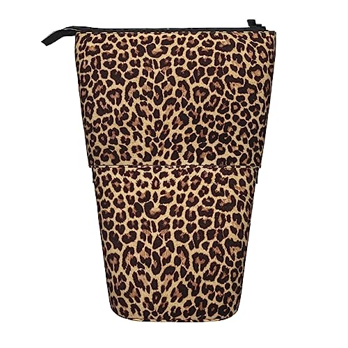 Melbrakin Federmäppchen mit Leopardenmuster und Reißverschluss für Damen, Herren, Jungen und Mädchen von Melbrakin