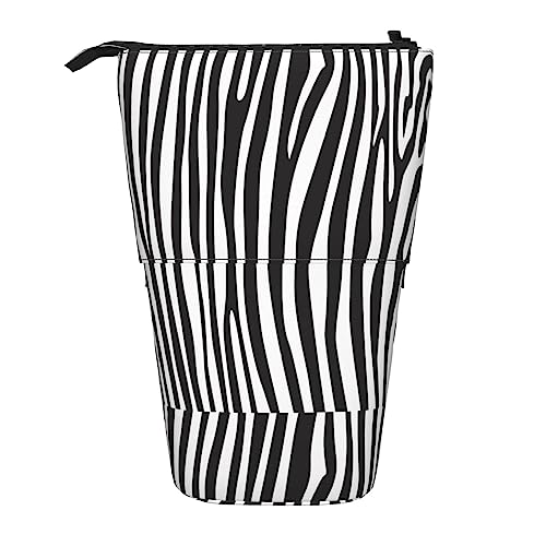 Melbrakin Federmäppchen mit Tier-Zebra-Ständer und Reißverschluss für Damen, Herren, Jungen und Mädchen von Melbrakin