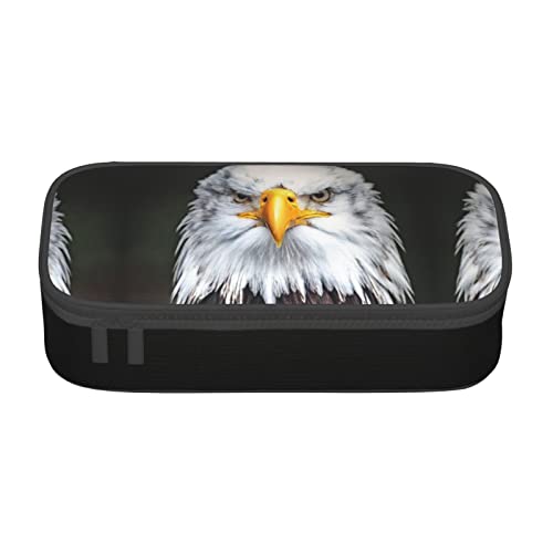 Melbrakin Federmäppchen mit weißem Kopf und Adler, großes Fassungsvermögen, für Mädchen und Jungen, bedrucktes Polyester-Schulbüro-Etui Melbrakin Federmäppchen mit weißem Kopf und Adler, großes Fassungsvermögen, für Mädchen und Jungen, bedrucktes Polyester-Schulbüro-Etui von Melbrakin