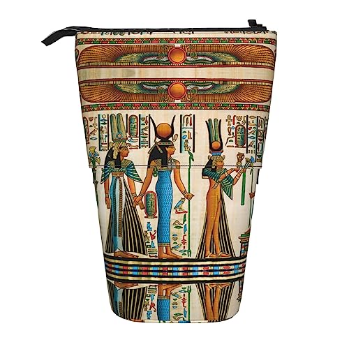 Melbrakin Frauen im Alten Ägypten, Teleskop-Federmäppchen, Stifthalter, Teleskop-Federmäppchen, Tasche, Schreibwaren, für Schule, Büro, Weihnachten2, Einheitsgröße, Taschen-Organizer von Melbrakin