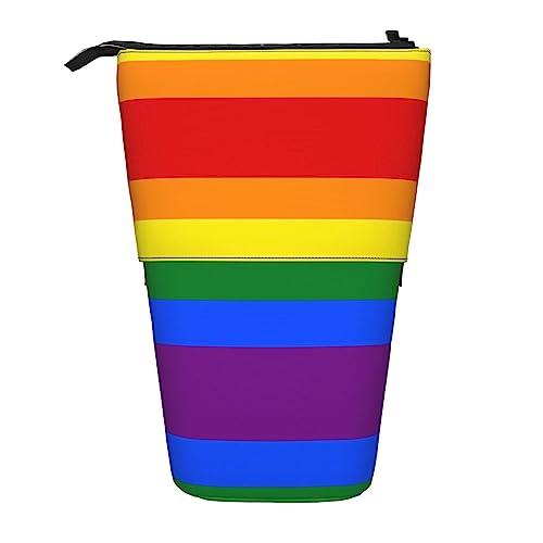 Melbrakin Regenbogen-Teleskop-Federmäppchen, Stifthalter, Teleskop-Federmäppchen, Tasche, Schreibwaren, für Schule, Büro, Weihnachten2, Einheitsgröße, Taschen-Organizer von Melbrakin