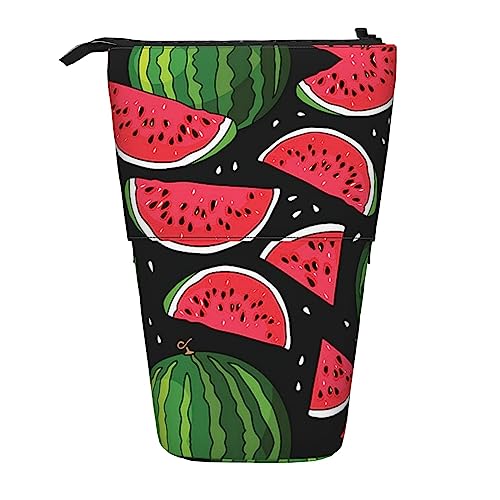 Melbrakin Wassermelonen-Teleskop-Federmäppchen, Stifthalter, Teleskop-Federmäppchen, Tasche, Schreibwaren, für Schule, Büro, Weihnachten2, Einheitsgröße, Taschen-Organizer von Melbrakin