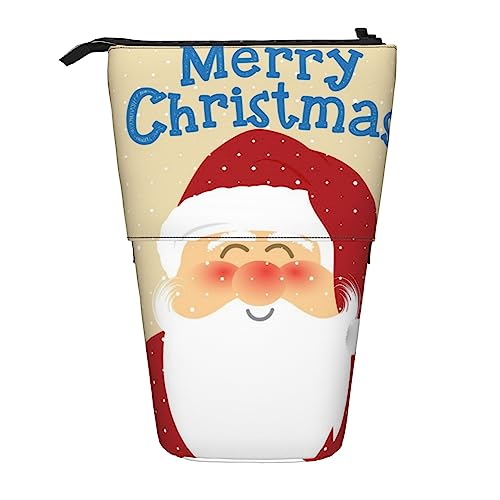 Melbrakin Weihnachts-Teleskop-Federmäppchen, Stifthalter, Teleskop-Federmäppchen, Tasche, Schreibwaren, für Schule, Büro, Weihnachten2, Einheitsgröße, Taschen-Organizer von Melbrakin