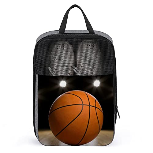 Niedliche Reise-Schuhtasche, Basketball, 3D-Sport, wasserdicht, atmungsaktiv, tragbar, mit Reißverschluss, Reise-Schuh-Organizer, Schuhe, Aufbewahrungstasche für Männer, Frauen, Fitnessstudio, täglic Niedliche Reise-Schuhtasche, Basketball, 3D-Sport, wasserdicht, atmungsaktiv, tragbar, mit Reißverschluss, Reise-Schuh-Organizer, Schuhe, Aufbewahrungstasche für Männer, Frauen, Fitnessstudio, täglic von Melbrakin