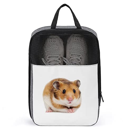 Niedliche Reise-Schuhtasche, niedlicher Hamster, wasserdicht, atmungsaktiv, tragbar, Reise-Schuhtasche mit Reißverschluss, Reise-Schuh-Organizer, Tasche, Schuhe, Aufbewahrungstasche für Männer, Fraue Niedliche Reise-Schuhtasche, niedlicher Hamster, wasserdicht, atmungsaktiv, tragbar, Reise-Schuhtasche mit Reißverschluss, Reise-Schuh-Organizer, Tasche, Schuhe, Aufbewahrungstasche für Männer, Fraue von Melbrakin