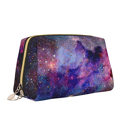Süße Reise-Make-up-Tasche für Frauen, sehr schöne Sterne in der Galaxie, Leder-Kosmetiktasche, Geldbörse, tragbar, wasserdicht, kleine Make-up-Tasche, Organizer, Kulturbeutel für Teenager-Mädchen, Pi von Melbrakin