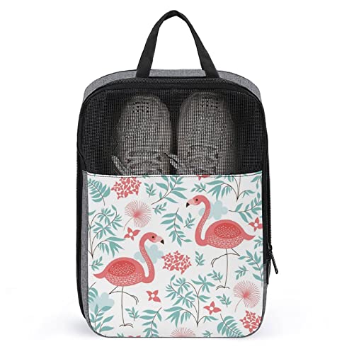 Süße Reise-Schuhtasche, rosa Flamingo, wasserdicht, atmungsaktiv, tragbar, Reise-Schuhtasche mit Reißverschluss, Reise-Schuh-Organizer, Tasche, Schuhe, Aufbewahrungstasche für Männer, Frauen, Fitness Süße Reise-Schuhtasche, rosa Flamingo, wasserdicht, atmungsaktiv, tragbar, Reise-Schuhtasche mit Reißverschluss, Reise-Schuh-Organizer, Tasche, Schuhe, Aufbewahrungstasche für Männer, Frauen, Fitness von Melbrakin