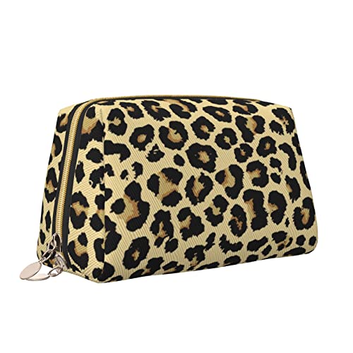 Tragbare Reise-Make-up-Tasche für Frauen, Geparden-Leopardenmuster, Tierhaut, wasserdicht, große Leder-Kosmetiktasche, Kulturbeutel, Make-up-Organizer-Tasche für Kosmetik, Essentials, Zubehör, M von Melbrakin