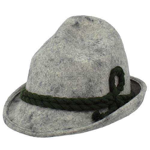 Cappelleria Melegari Tirolese Cap Original Jagdhut, Grau Large von Melegari